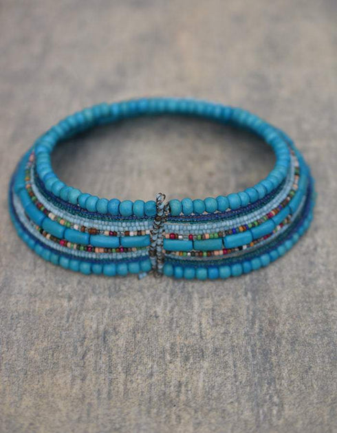 Choker Necklace - Turquoise colour